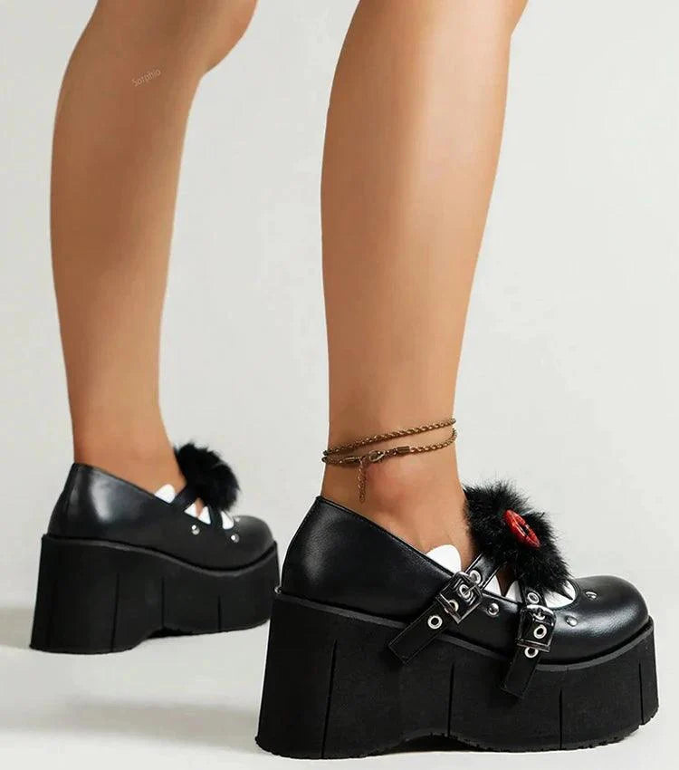 Nightfall Mary Jane Wedges