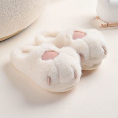 Cute Plush Paw Fluffy Winter Slipper