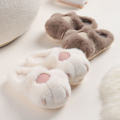 Cute Plush Paw Fluffy Winter Slipper