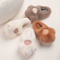 Cute Plush Paw Fluffy Winter Slipper