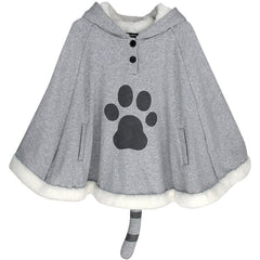 Cute Cat Backyard Hooded Capes