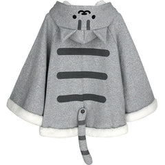 Cute Cat Backyard Hooded Capes