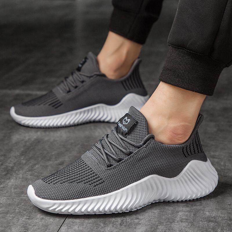 Men White Black Sneakers Trainers