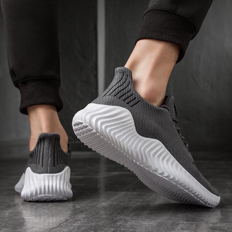 Men White Black Sneakers Trainers