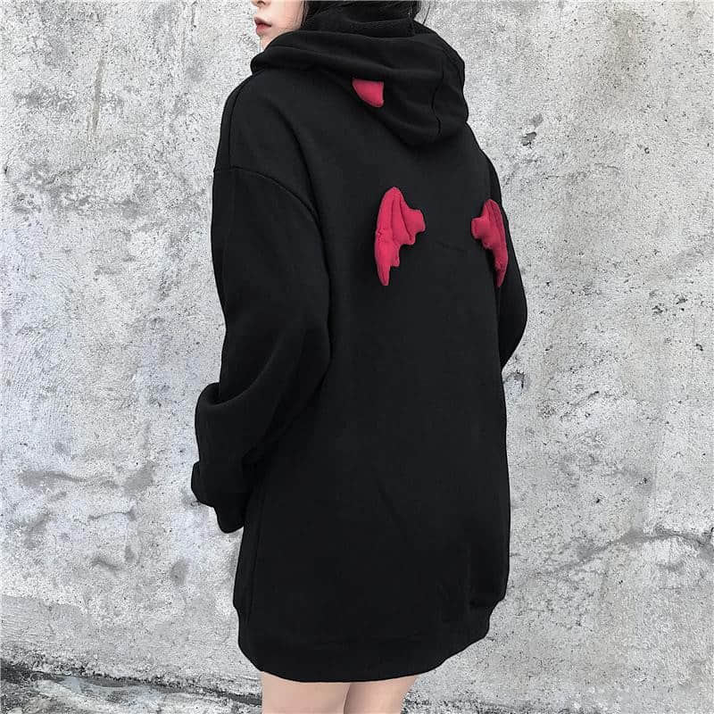 Dark Punk Gothic Devil Hoodie