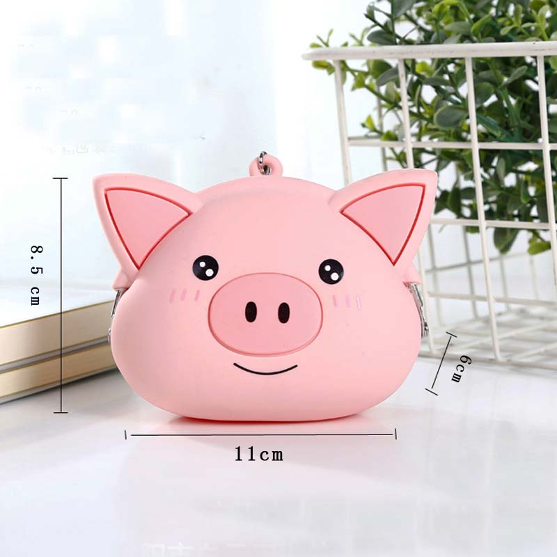 Kawaii Pink Pig Soft Wallet