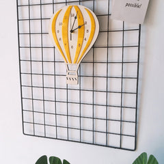 Hot Air Balloon Shape Wall Hanging Clock