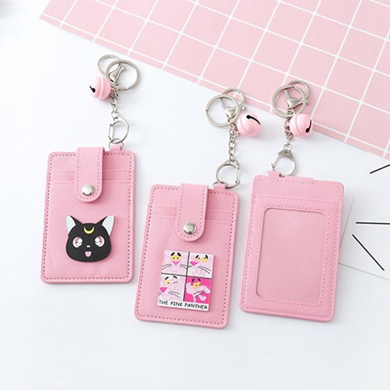 Kawaii Pink Sailor Moon Card ID Holders Bag