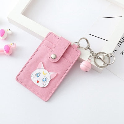 Kawaii Pink Sailor Moon Card ID Holders Bag