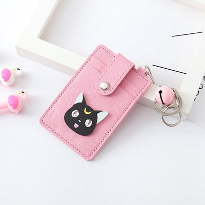 Kawaii Pink Sailor Moon Card ID Holders Bag