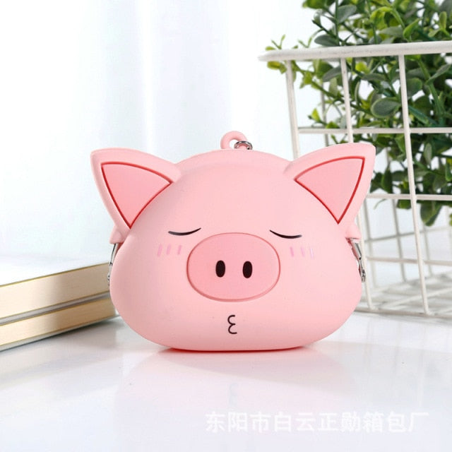 Kawaii Pink Pig Soft Wallet