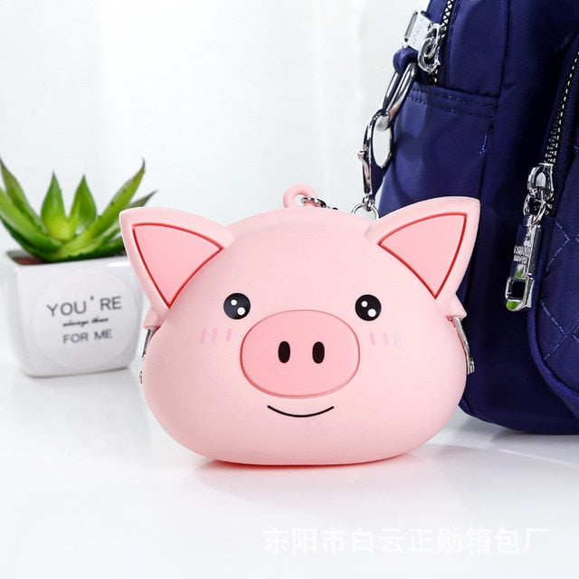 Kawaii Pink Pig Soft Wallet