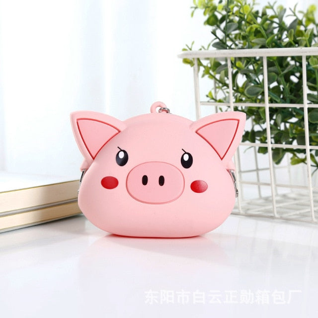 Kawaii Pink Pig Soft Wallet