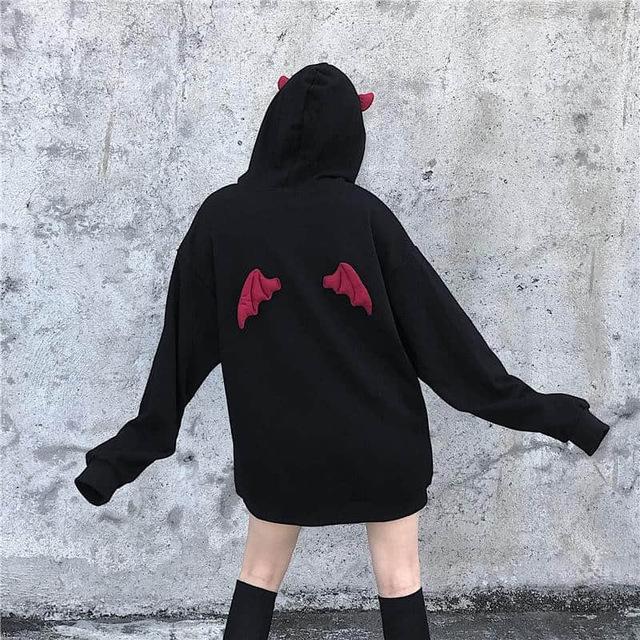 Dark Punk Gothic Devil Hoodie