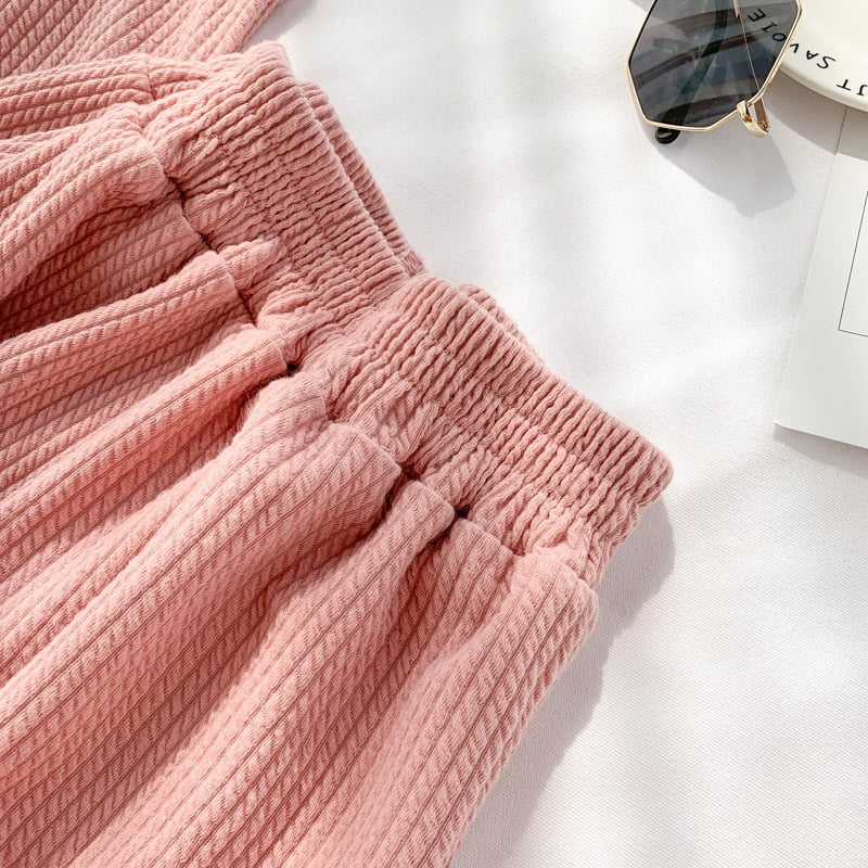 Summer Pink Three Pcs Sets Outfits
