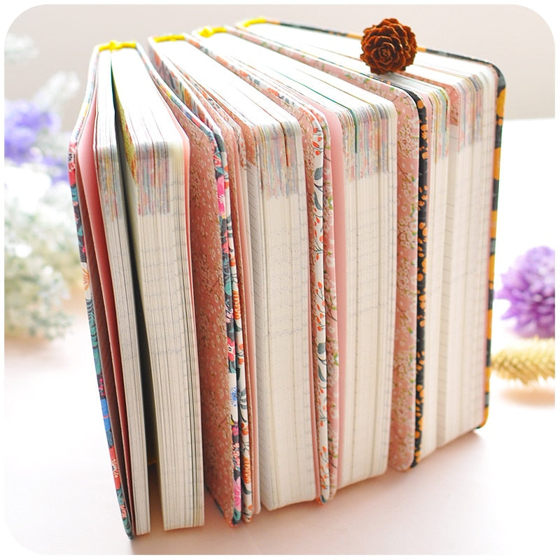 Cute Floral Schedule Book Notebook School Supplies