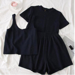 Summer Pink Three Pcs Sets Outfits