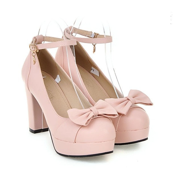 Sweet Bow High Heels Shoes High Heel