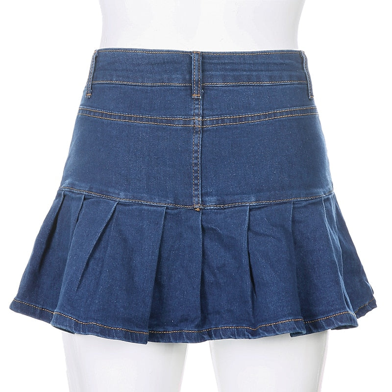 Harajuku Punk Y2K Denim Skirt