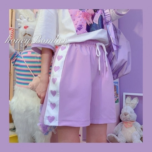 Harajuku Love Heart Kawaii Shorts