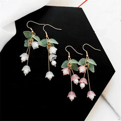 Floral Dangle Fairy Earrings