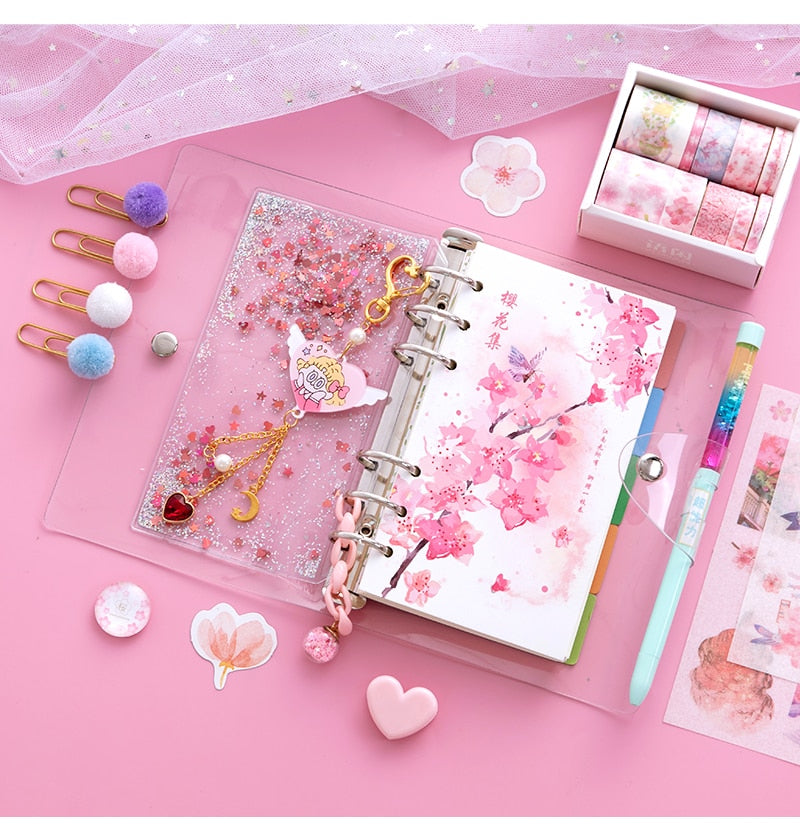 Kawaii Cherry Blossoms Diary Notebook Gift