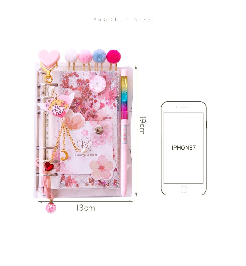 Kawaii Cherry Blossoms Diary Notebook Gift