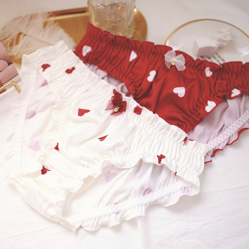 Kawaii Cute Heart Undies