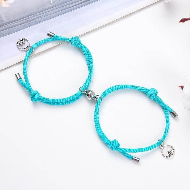 2pcs Couples Magnetic Attraction Bracelets