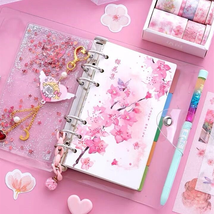 Kawaii Cherry Blossoms Diary Notebook Gift