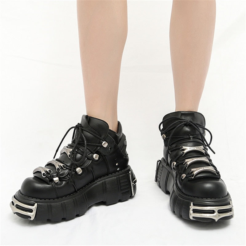 Punk Style Platform Sneakers Shoes