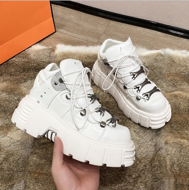 Punk Style Platform Sneakers Shoes