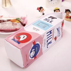 Kawaii Milk box Korea School Pencil Case