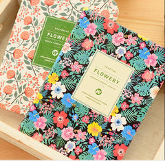 Cute Floral Schedule Book Notebook School Supplies