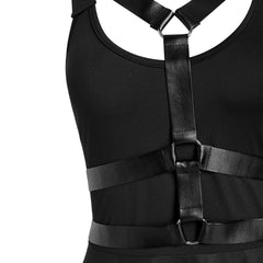 Gothic Dress Halter Retro Steampunk Sleeveless Dress