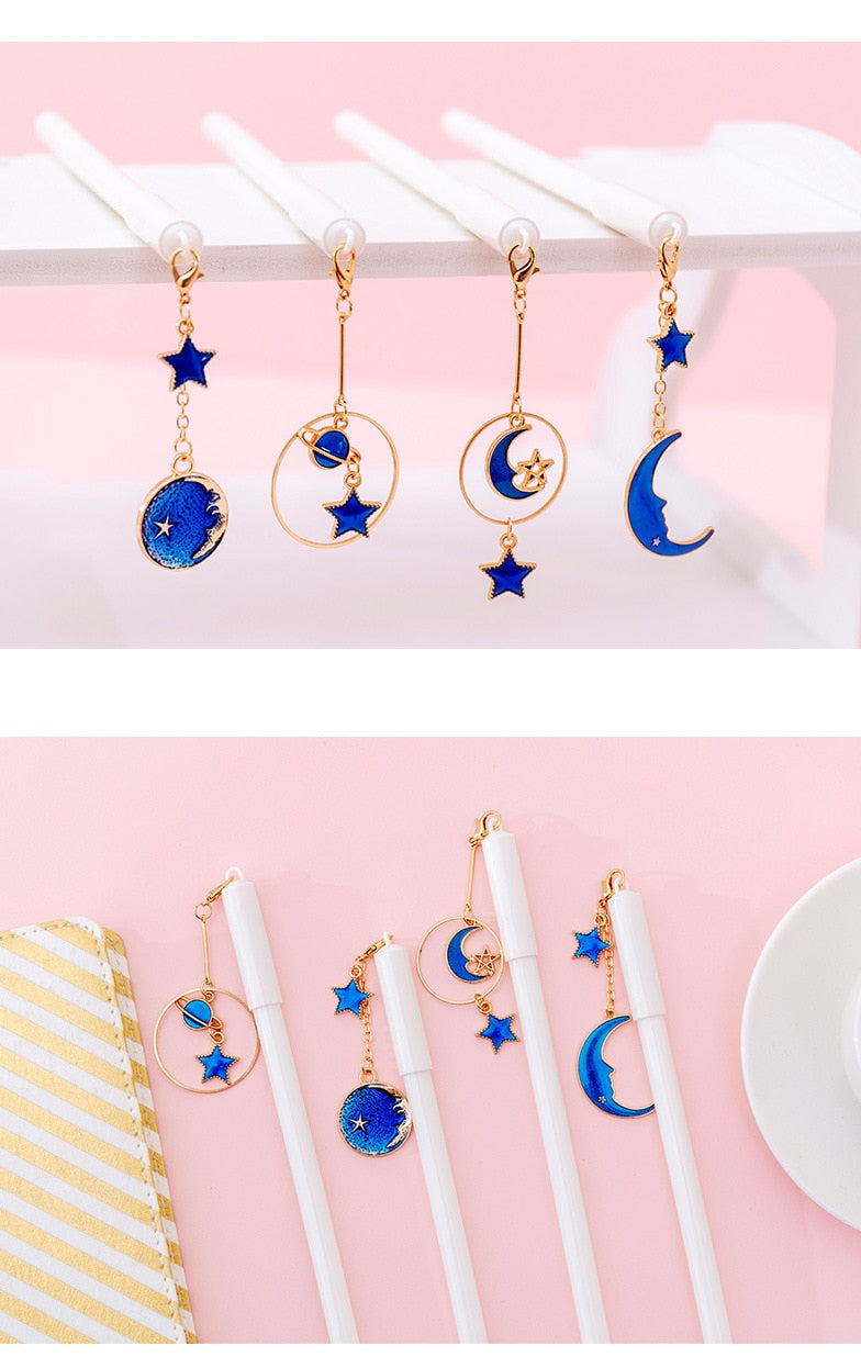 4Pcs Lovely Creative Star Sky Pendant Gel Pen