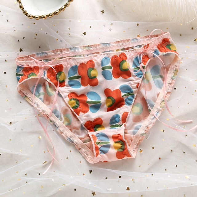 Cute Strawberry Avocado Lace Undies