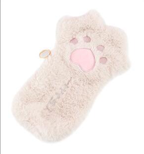 Kawaii Cat Paw Soft Plush Pencil Case