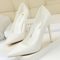 Pointed Toe Stiletto Heel Women's Wedding Shoes - 4.13inch