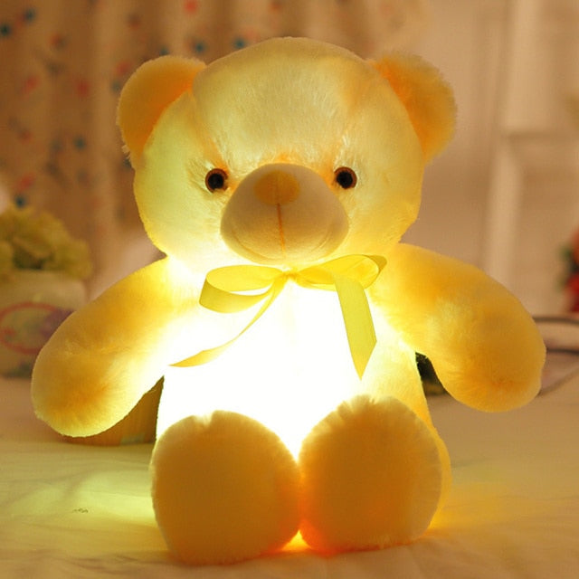 Colorful Glowing Teddy Bear Plush Toy