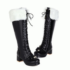 Lolita Cross Tied High Heel Boots