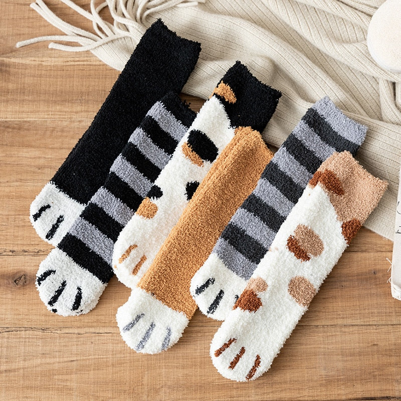 Funny Cute Style Cat Paw Socks