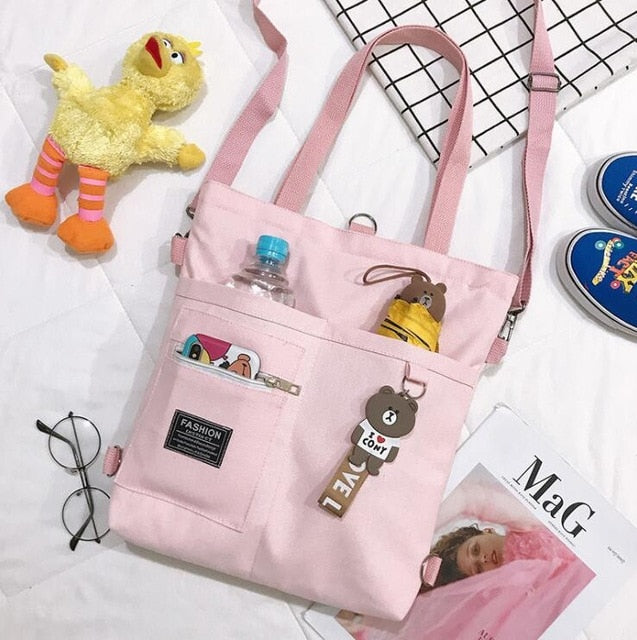 Kawaii Harajuku Canvas Shoulder Bags