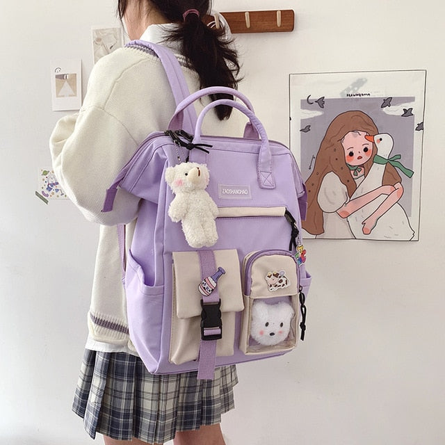 Kawaii Candy Colors Backpacks