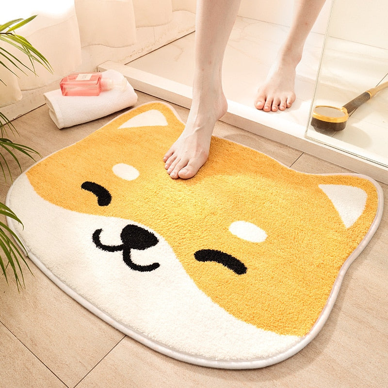 Creative Cute Cartoon Shiba Inu Dog Cat Mats