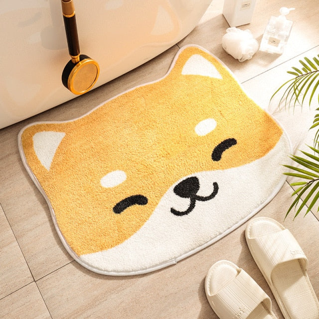 Creative Cute Cartoon Shiba Inu Dog Cat Mats