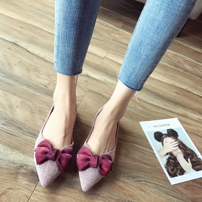 Pointed Toe Sweet Soft Sole Flat Shoes