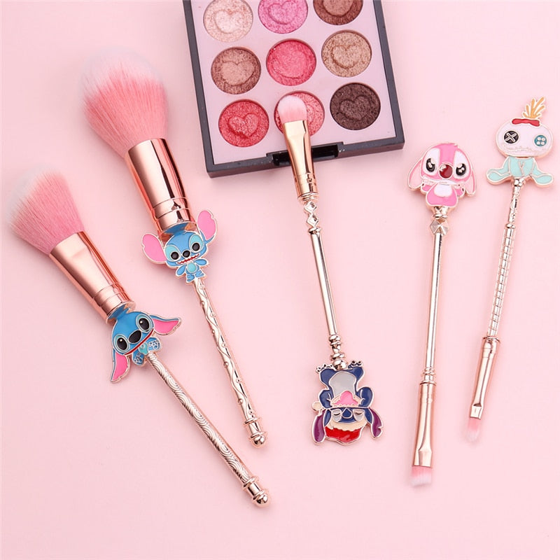 Kawaii Stitch Makeup Brushes Tool Set