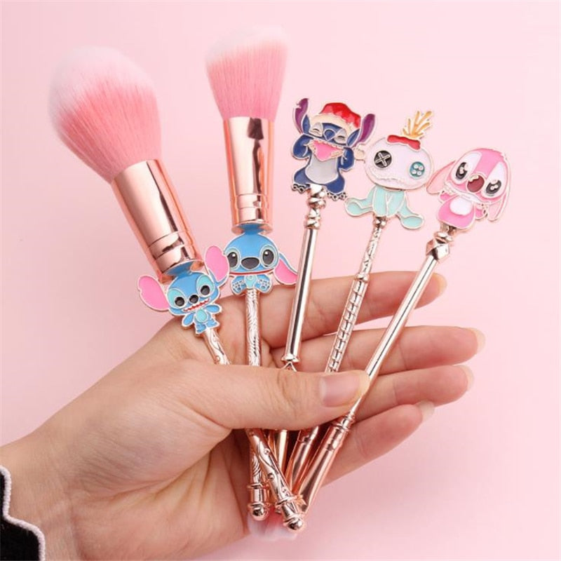 Kawaii Stitch Makeup Brushes Tool Set