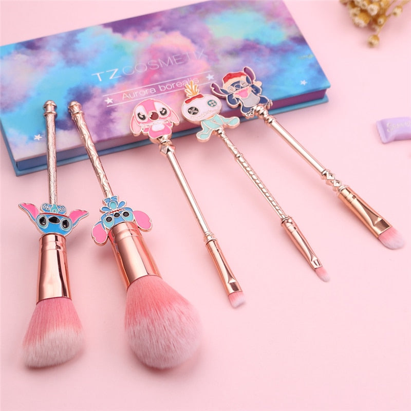 Kawaii Stitch Makeup Brushes Tool Set